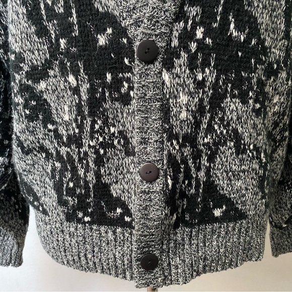 Vintage 1980s Abstract Funky Cardigan - Picture 3 of 14